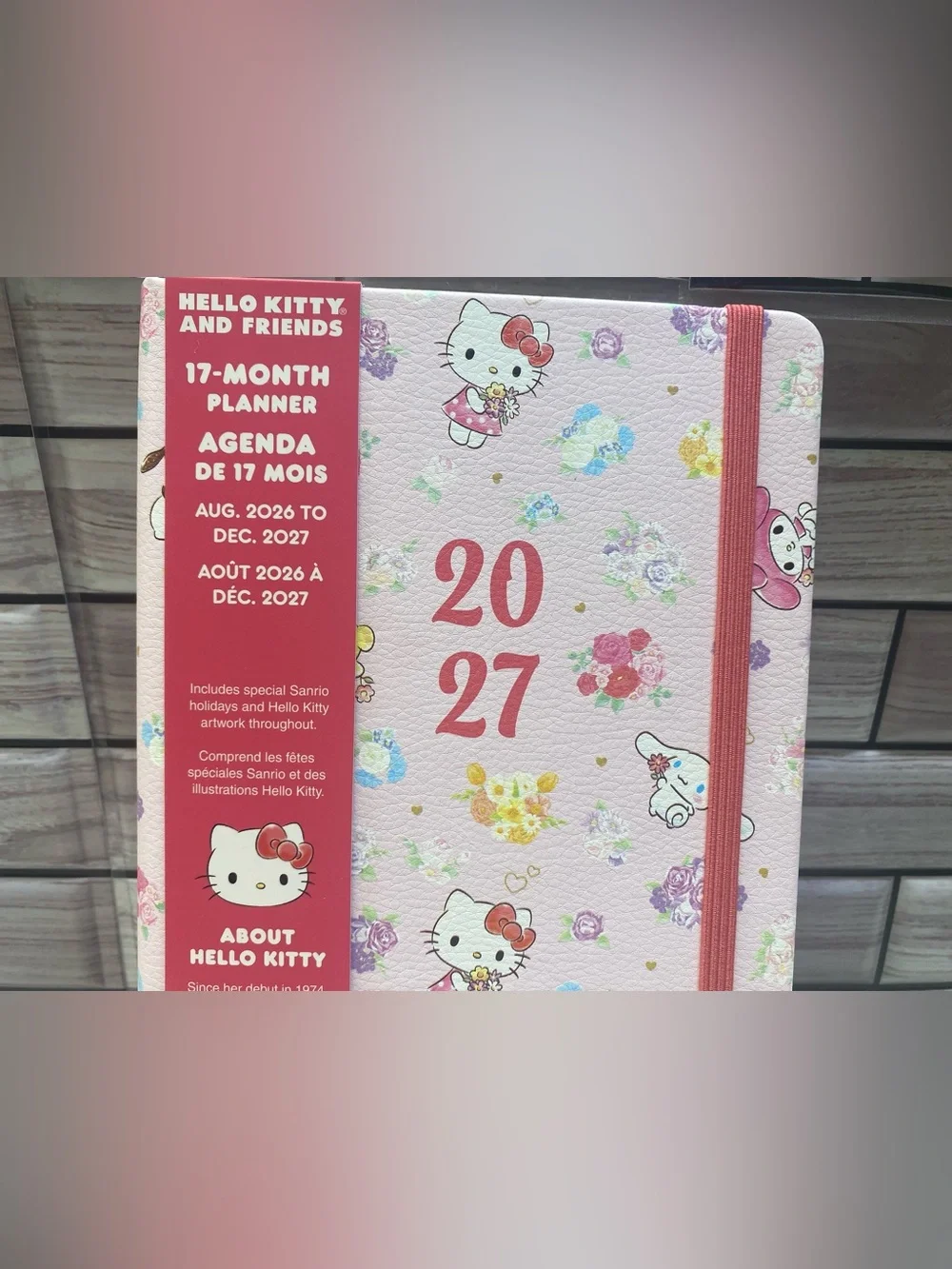 Hello Kitty & Friends ❤️ Monthly 17 months Planner Aug.2026 to Dec.2027  NEW